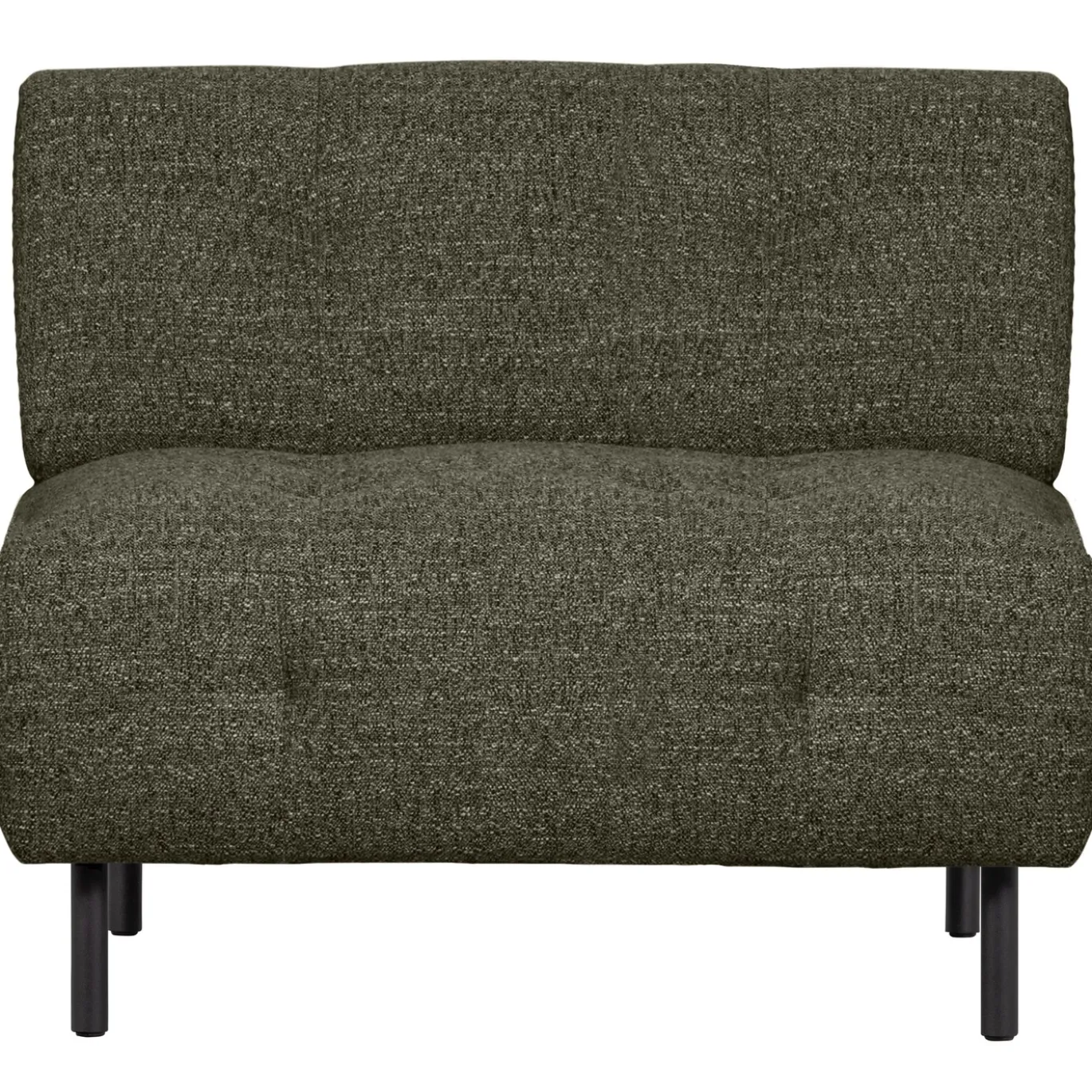 Woood Fauteuil Lloyd Grof Geweven Groen Melange