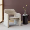 Woood Fauteuil Lyric Streep Dessin Naturel