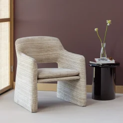 Woood Fauteuil Lyric Streep Dessin Naturel
