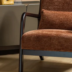 Woood Fauteuil Mark Chenille Bruin