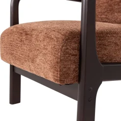 Woood Fauteuil Mark Chenille Bruin