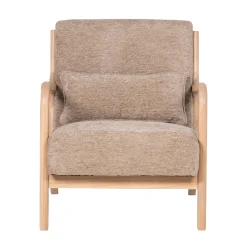 Woood Fauteuil Mark Chenille Zand