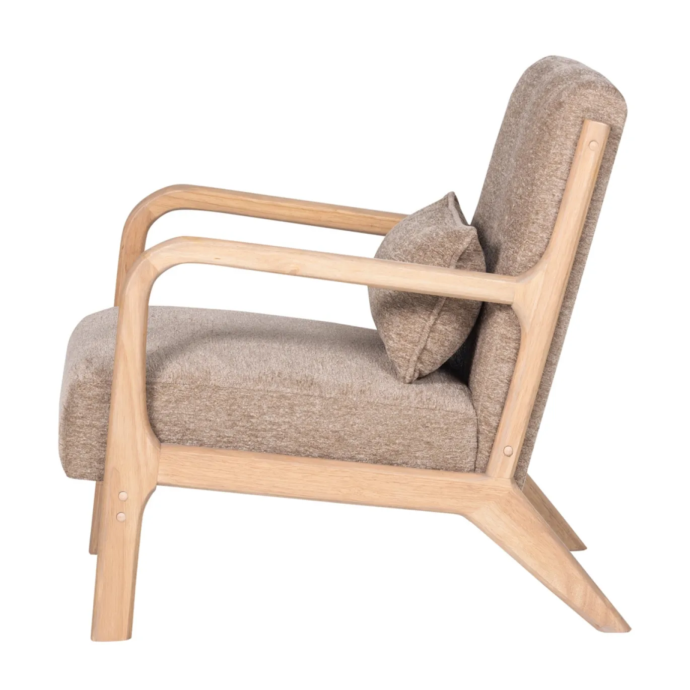 Woood Fauteuil Mark Chenille Zand