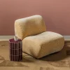 Woood Fauteuil Nomu Craquele Velvet Lichtgeel