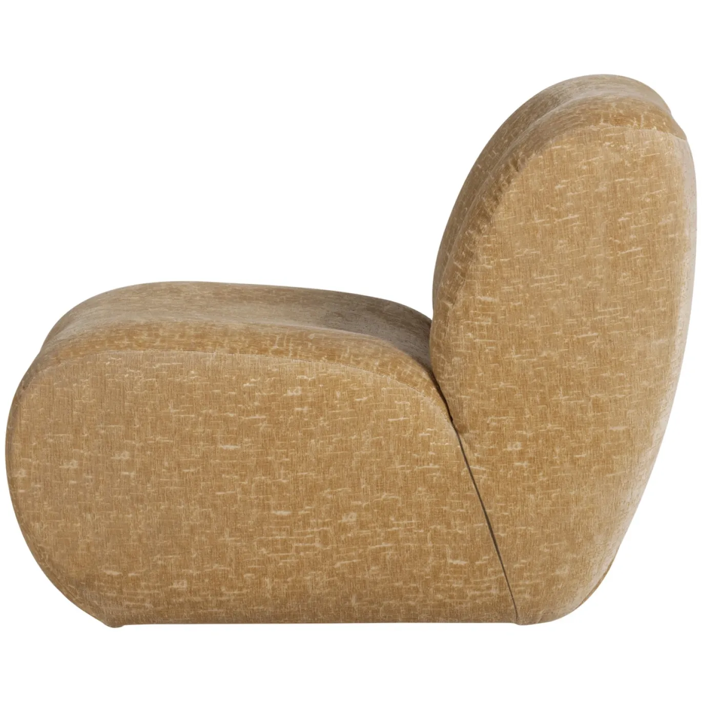 Woood Fauteuil Nomu Craquele Velvet Lichtgeel