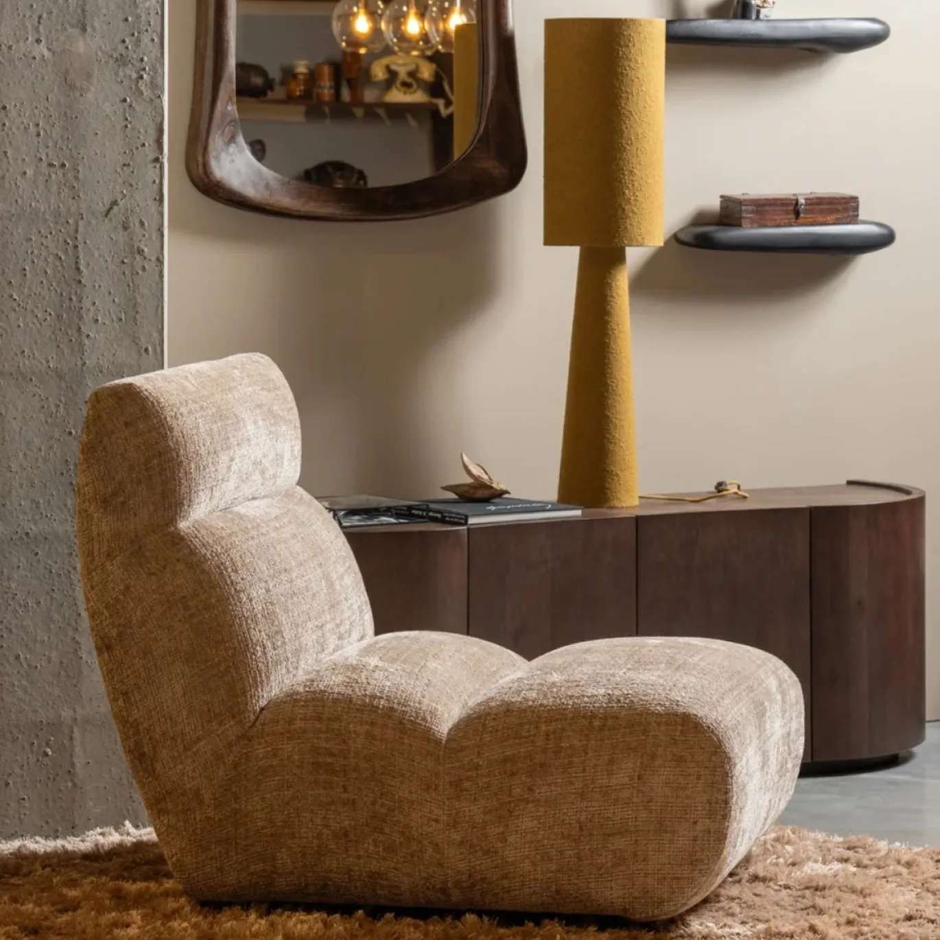 Woood Fauteuil Observe Clay