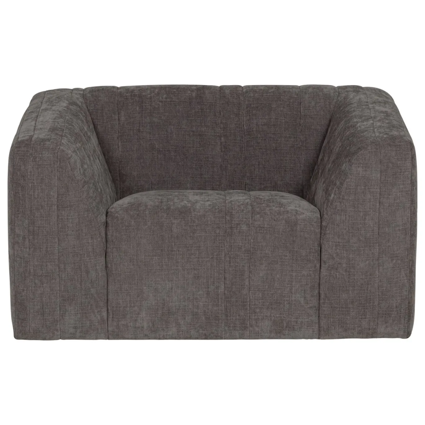 Woood Fauteuil Omaire Chenille Grijs
