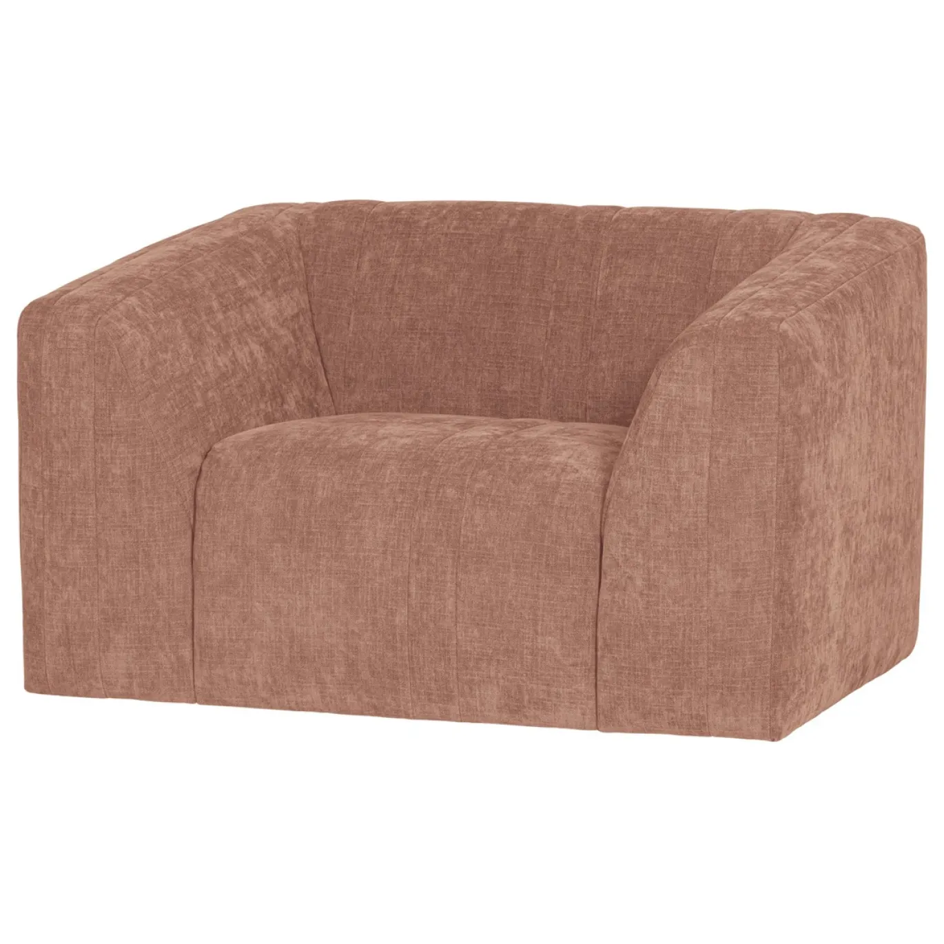Woood Fauteuil Omaire Chenille Lichtroze