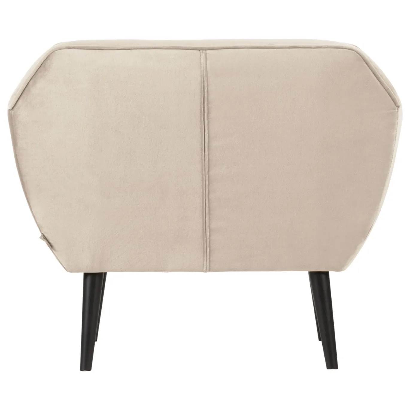 Woood Fauteuil Rocco Fluweel Off White
