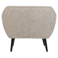 Woood Fauteuil Rocco Geweven Stof Bruin Melange