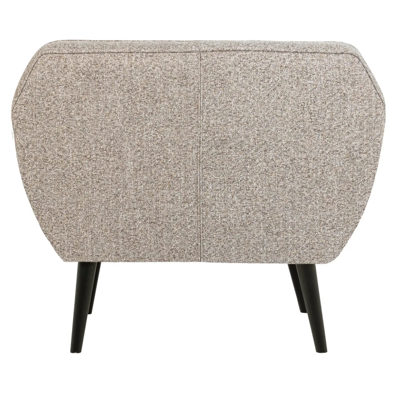 Woood Fauteuil Rocco Geweven Stof Bruin Melange
