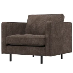 Woood Fauteuil Rodeo Classic Ribstof Bruin