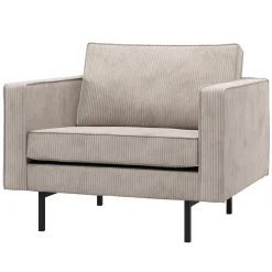 Woood Fauteuil Rodeo Ribstof Ecru