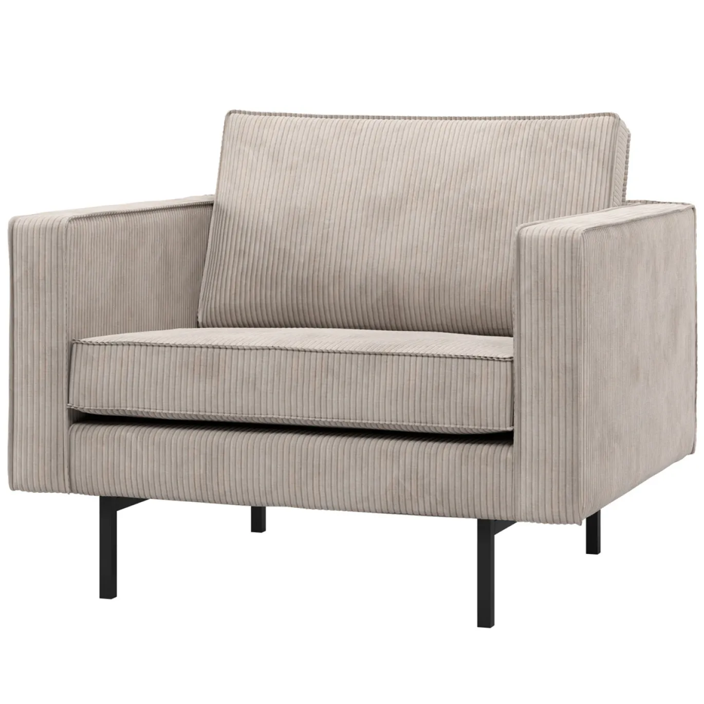 Woood Fauteuil Rodeo Ribstof Ecru