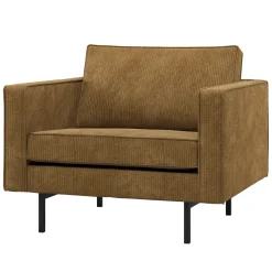 Woood Fauteuil Rodeo Ribstof Honinggeel