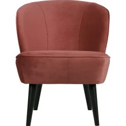 Woood Fauteuil Sara Velvet Bordeauxrood