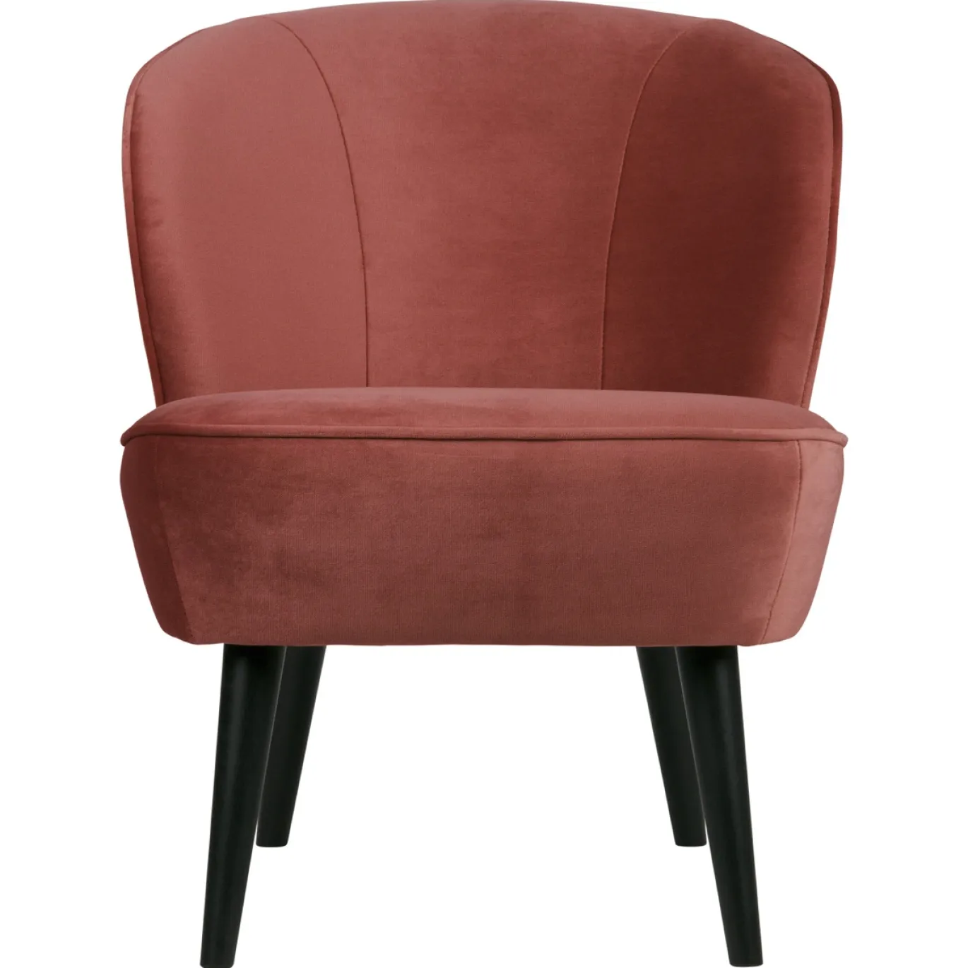 Woood Fauteuil Sara Velvet Bordeauxrood