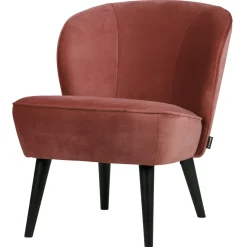 Woood Fauteuil Sara Velvet Bordeauxrood