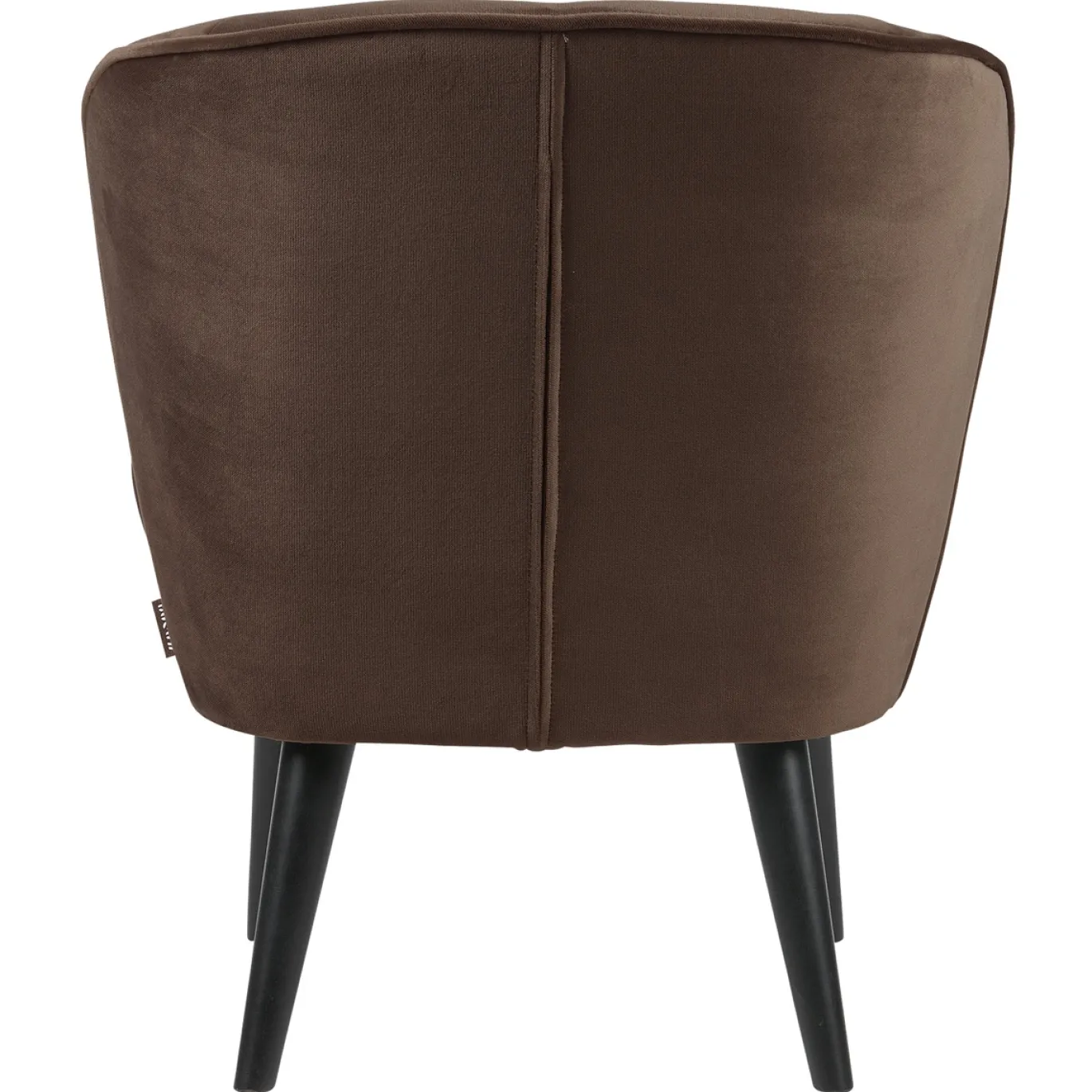 Woood Fauteuil Sara Velvet Donkerbruin