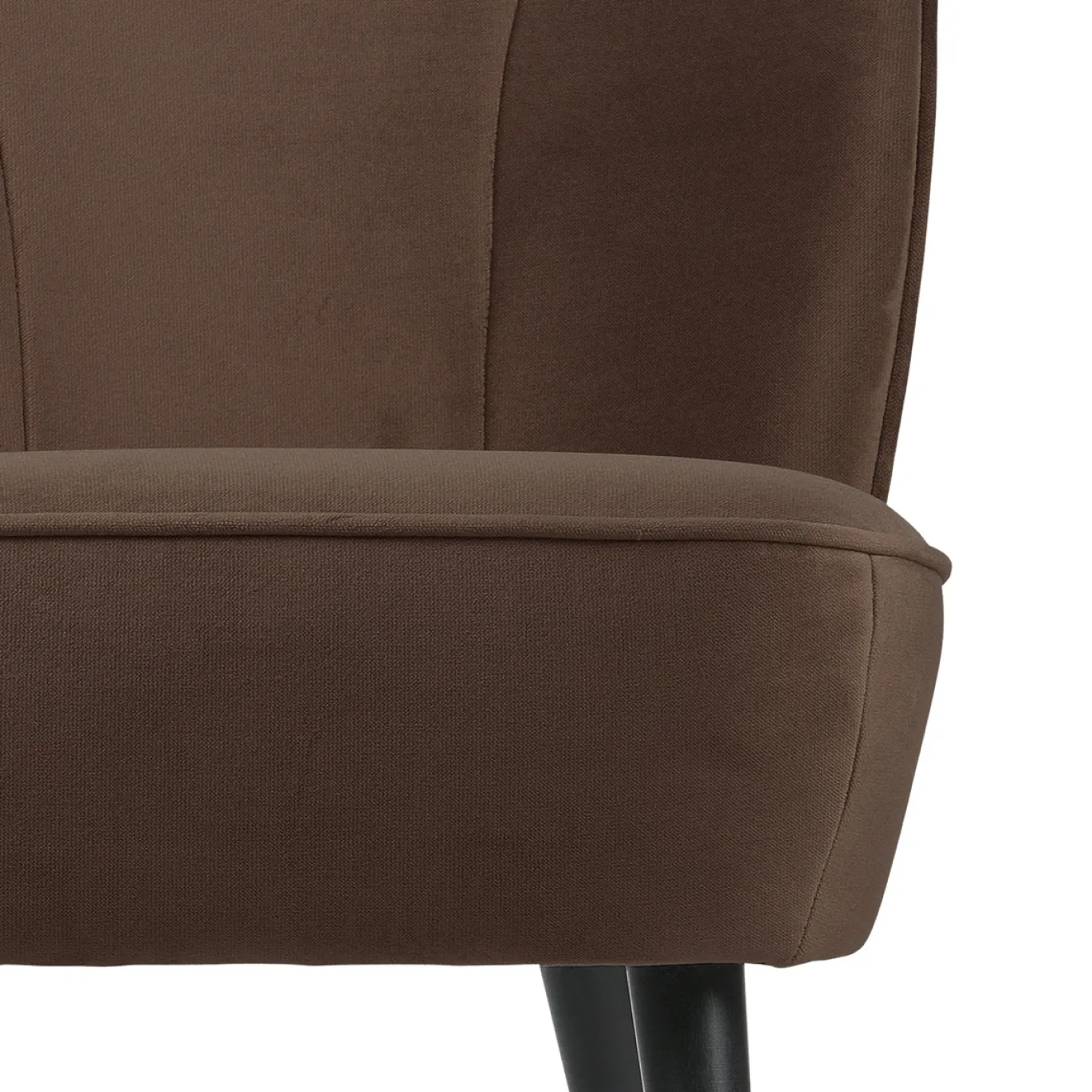 Woood Fauteuil Sara Velvet Donkerbruin