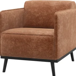 Woood Fauteuil Statement Met Arm Chenille Velvet Terra