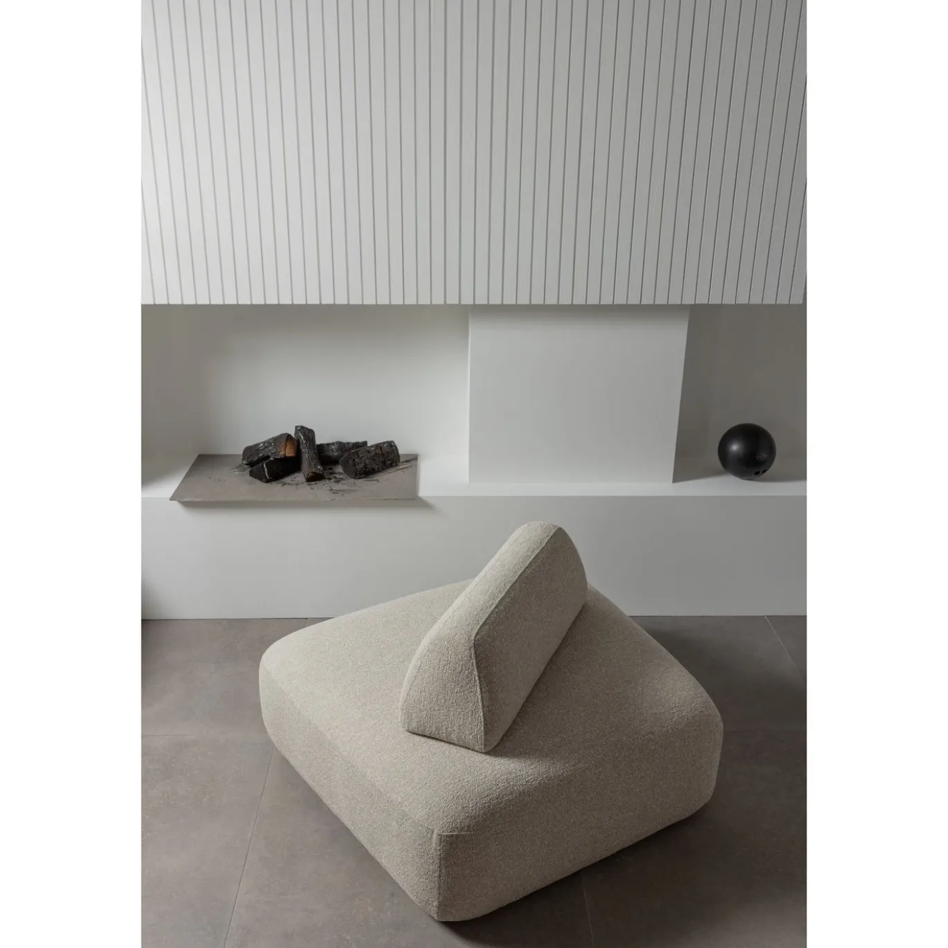 Woood Fauteuil Sterck Met Verplaatsbare Rugleuning Naturel