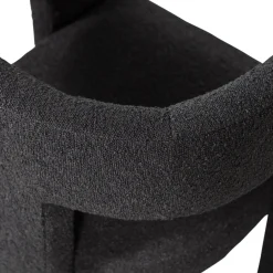 Woood Fauteuil Tiwa Bouclé Donkergrijs
