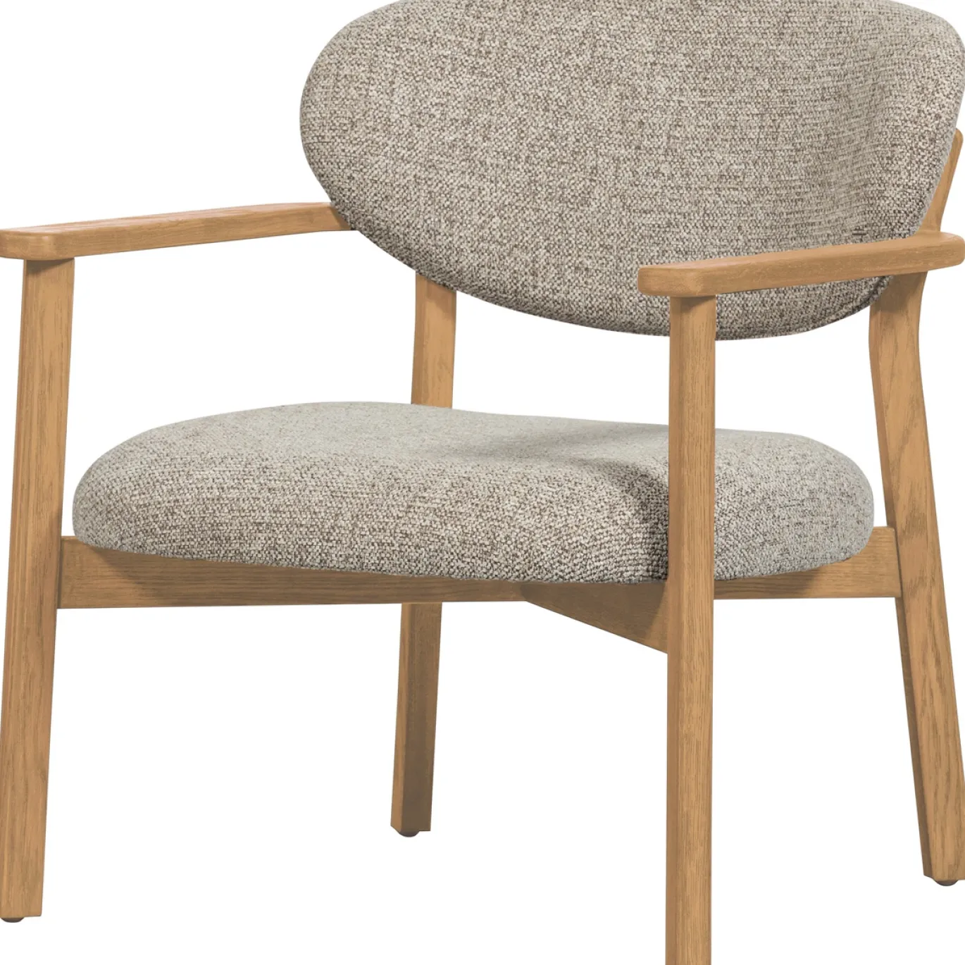 Woood Fauteuil Udar Naturel Met Houten Frame Naturel