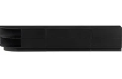 Woood Finca Tv Meubel Rond Links 78 Cm Grenen Zwart