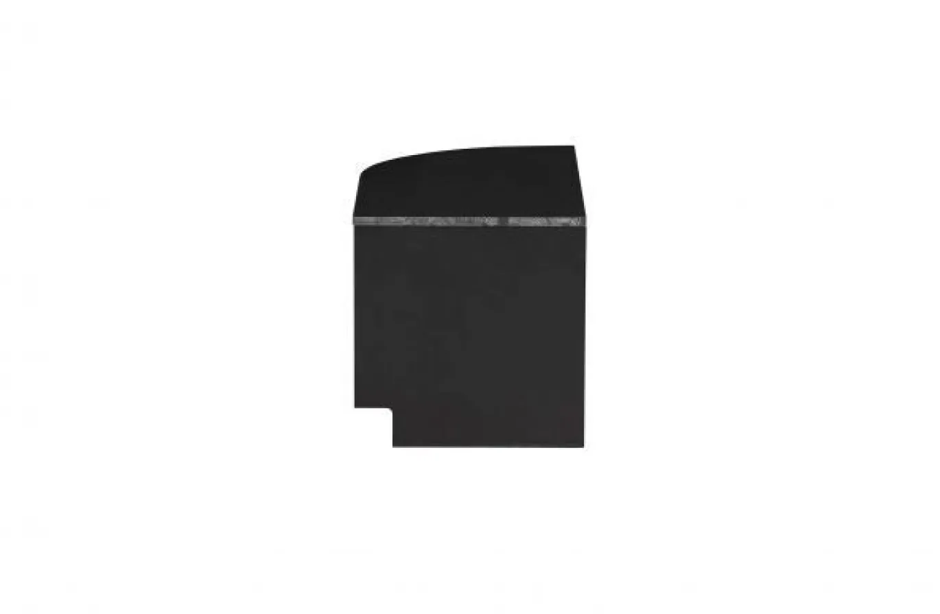 Woood Finca Tv Meubel Rond Links 78 Cm Grenen Zwart