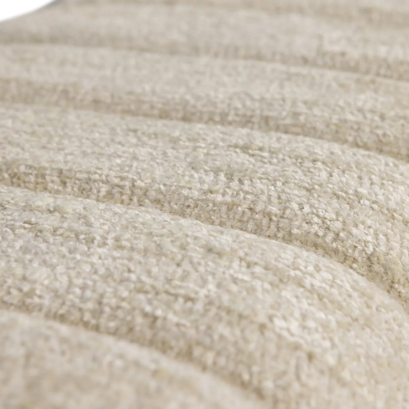 Woood Gestoffeerd Bankje Frex Boucle Naturel