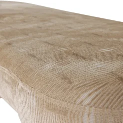 Woood Gestoffeerd Bankje Jacob Streep Dessin Naturel