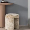 Woood Gestoffeerde Kruk Charlie Structuur Stof Beige