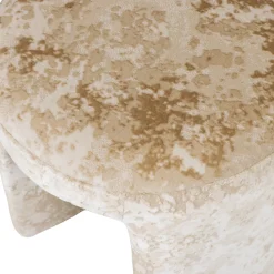 Woood Gestoffeerde Kruk Charlie Structuur Stof Beige