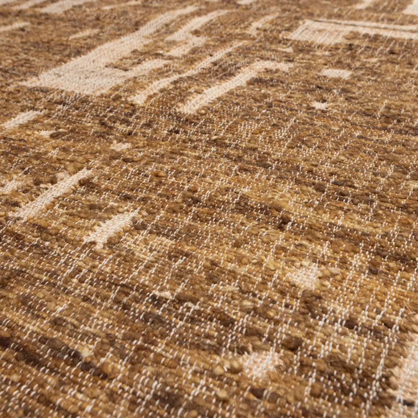 Woood Handgeweven Vloerkleed Ian Wol/katoen Bruin 170x240cm