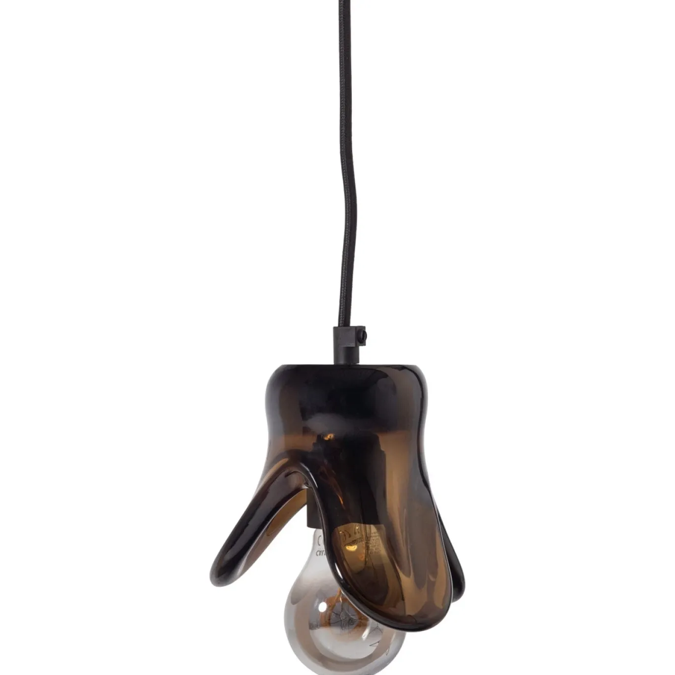 Woood Hanglamp Elle Klein Glas Bruin
