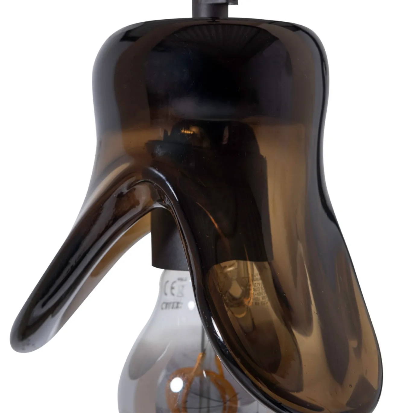 Woood Hanglamp Elle Klein Glas Bruin