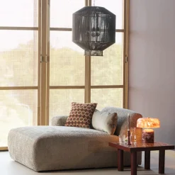 Woood Hanglamp Juro Metaal/Touw Donkerbruin