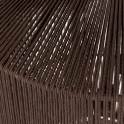 Woood Hanglamp Juro Metaal/Touw Donkerbruin