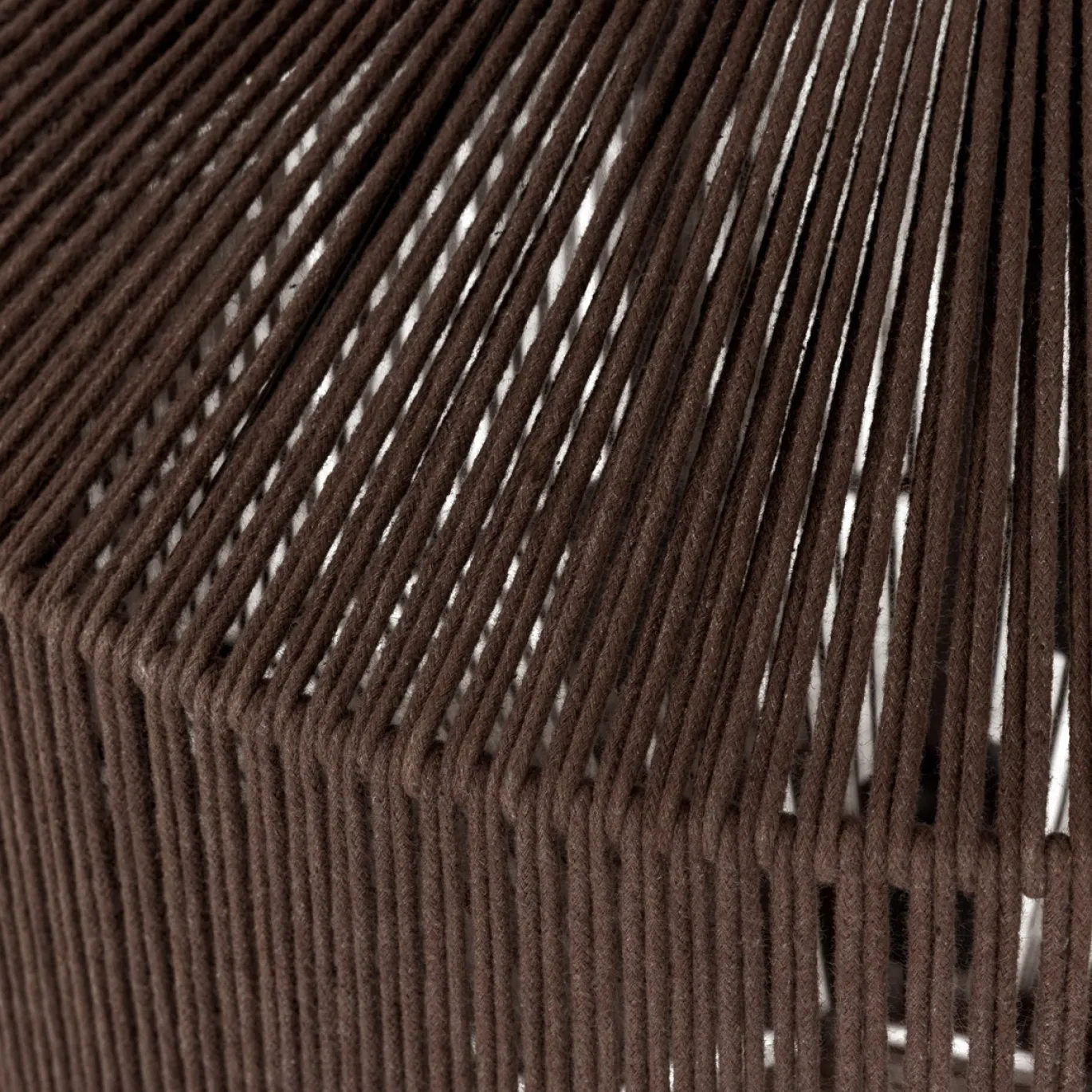 Woood Hanglamp Juro Metaal/Touw Donkerbruin