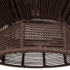 Woood Hanglamp Juro Metaal/Touw Donkerbruin