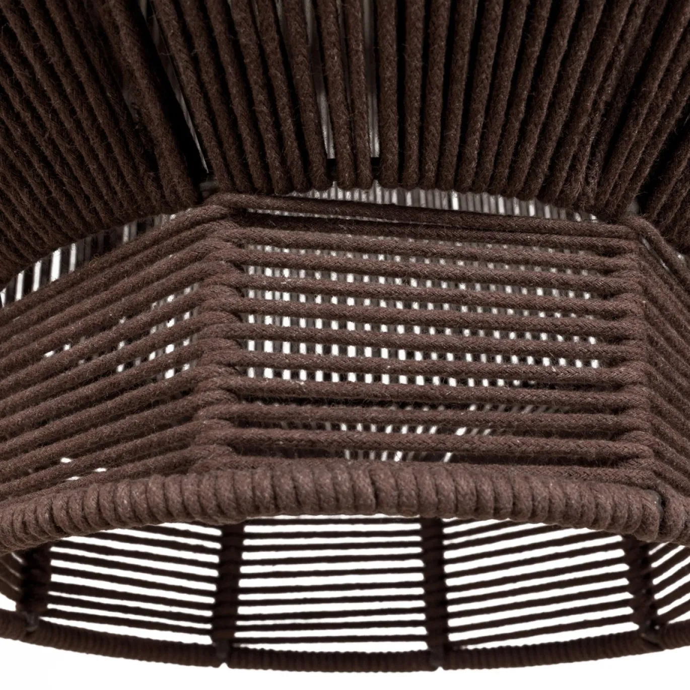 Woood Hanglamp Juro Metaal/Touw Donkerbruin