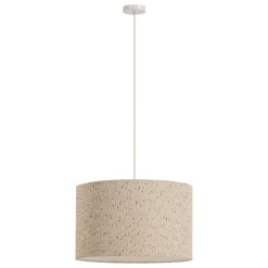 Woood Hanglamp Loft Metaal/Bouclé Naturel Met Stippen