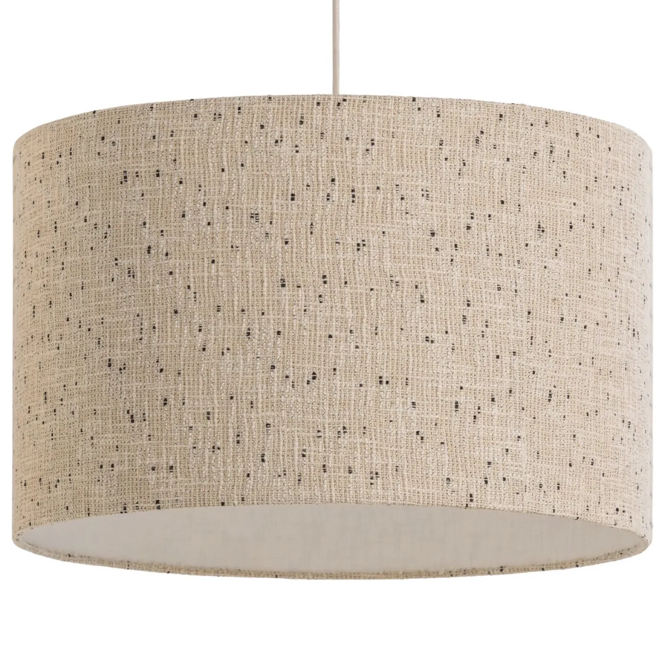 Woood Hanglamp Loft Metaal/Bouclé Naturel Met Stippen