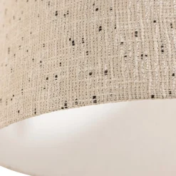 Woood Hanglamp Loft Metaal/Bouclé Naturel Met Stippen