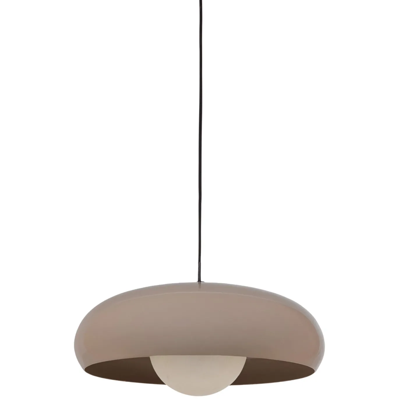 Woood Hanglamp Tivo Rond Metaal Hoogglans Zand