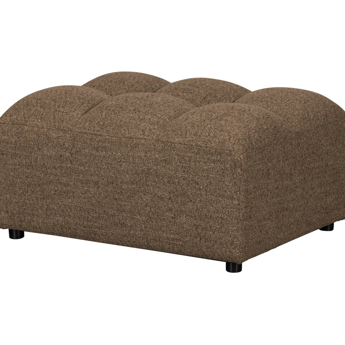 Woood Hocker Allure Geweven Stof Donkerbruin Melange