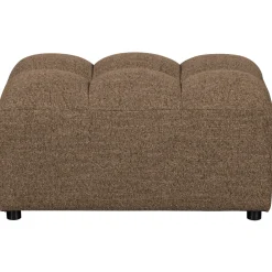 Woood Hocker Allure Geweven Stof Donkerbruin Melange