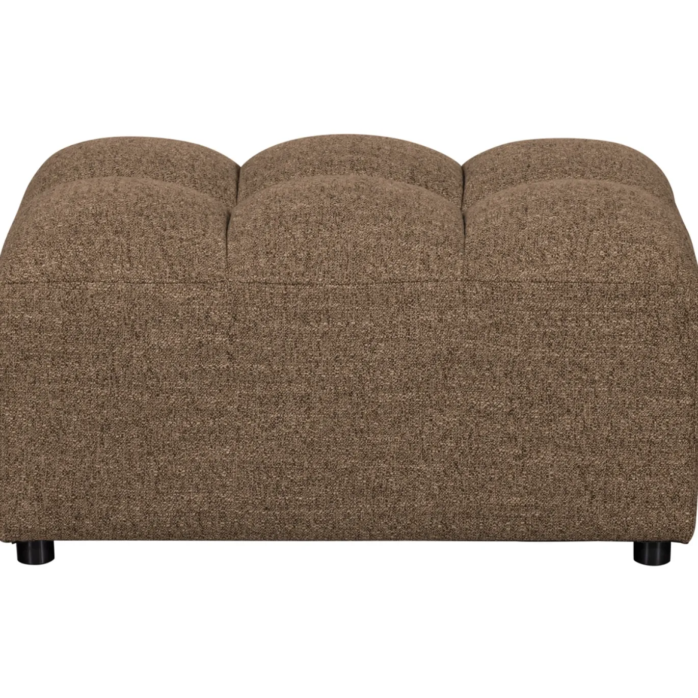 Woood Hocker Allure Geweven Stof Donkerbruin Melange
