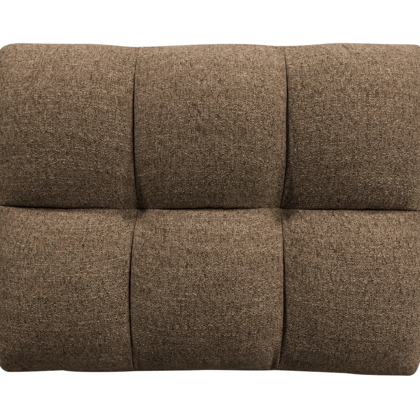 Woood Hocker Allure Geweven Stof Donkerbruin Melange